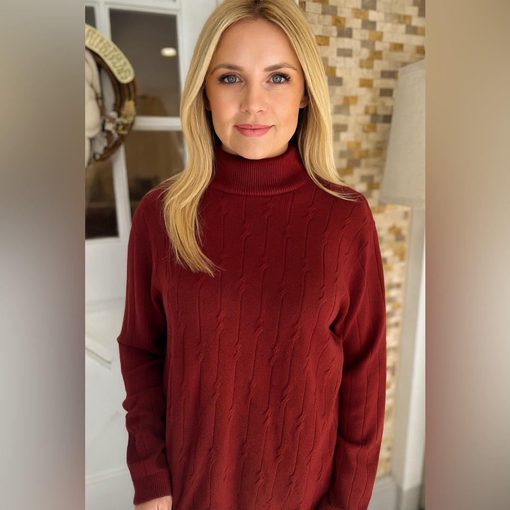 Crystal Kobe soft turtleneck sweater